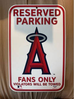 LOS ANGELES ANGELS FANS ONLY 11"X17" PLASTIC SIGN DURABLE POSTER MLB LICENSED