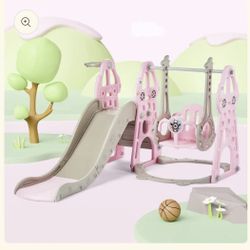 Toddler Slide with Swing Set