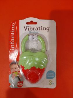Vibrating teether functionality