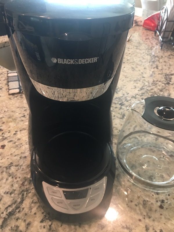 Black & Decker coffee maker.