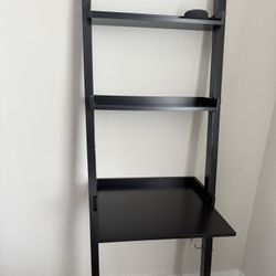 Ladder Bookshelf With Desk