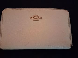 Coach Zip-Around Leather Wallet