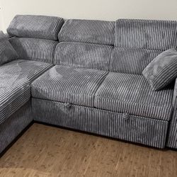 new sofa bed from the box