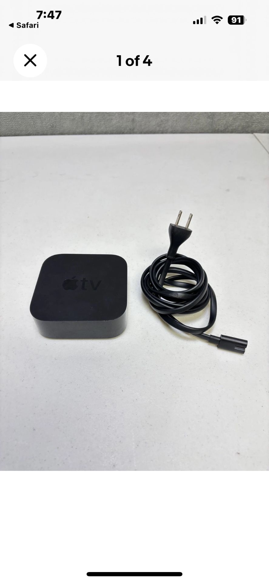 Apple TV HD A1625 4th Generation