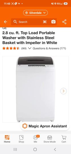 GE washing machine