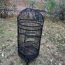 46 In Wrought Iron Bird Cage