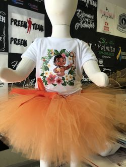 Moana Theme Bday Tutu Outfit 🌊🌺🪸