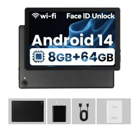 10.1inch Tablet 8GB RAM+64GB ROM (Expandable up to 1TB), WiFi