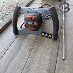 Beautiful  RIDGID R7135 Corded Single Paddle Mixer .