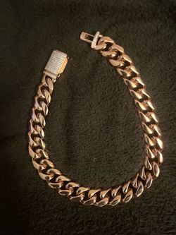 Rose Gold Cuban Choker Chain