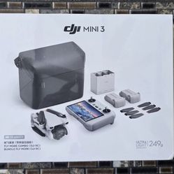 DJI mini 3 fly more combo drone and built in screen remote controller 