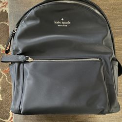 Kate Spade Black Nylon Backpack.          $70