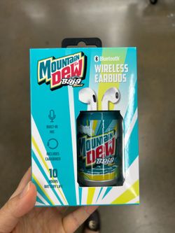 NWT Mountain Dew Wireless Bluetooth Earbuds