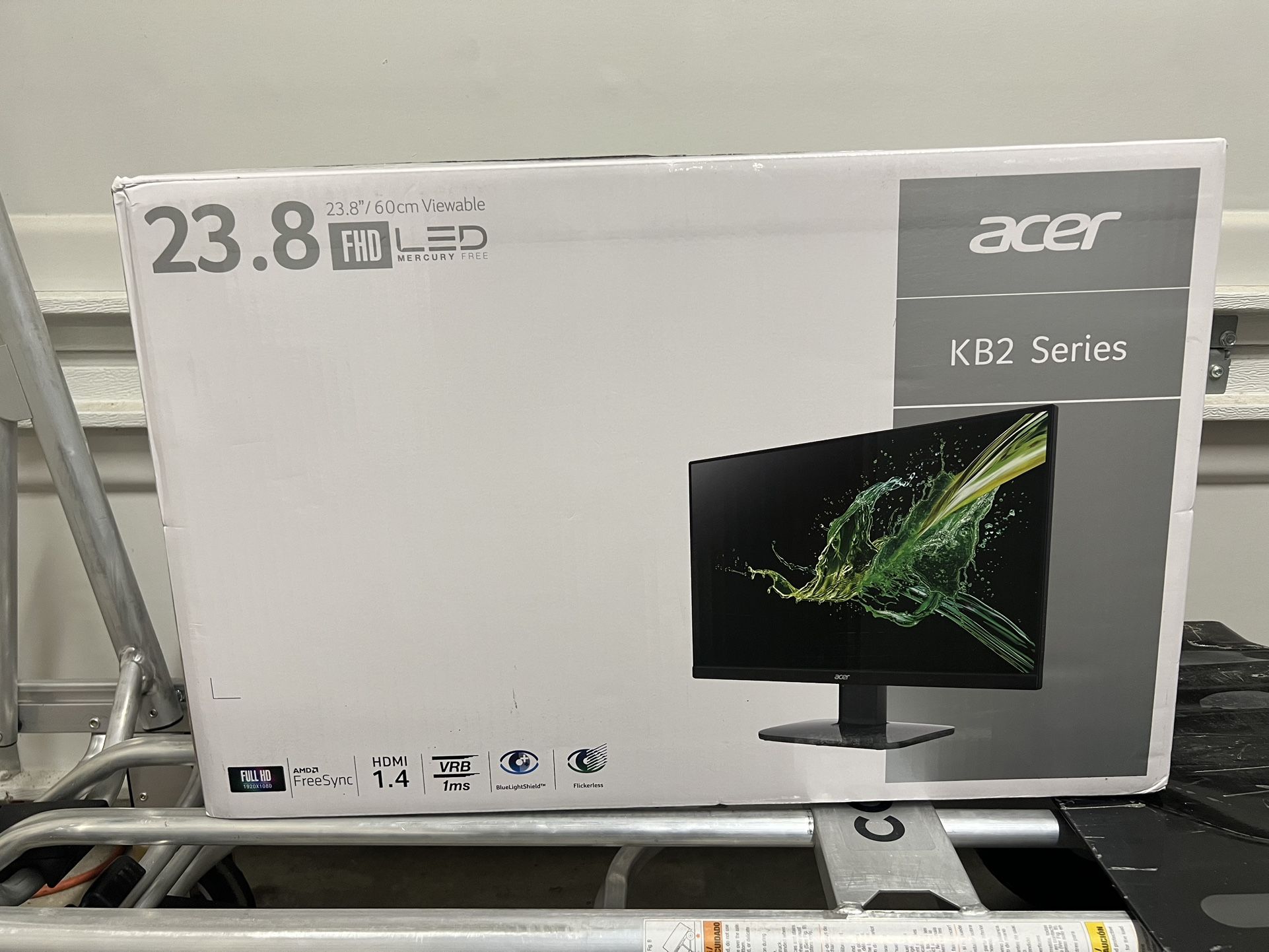 Acer 23.8" Full HD Computer Gaming Office Monitor KB2 Series AMD FreeSync 100Hz 1080p New