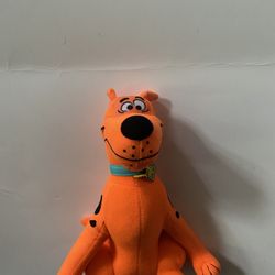 scooby doo plush fluorescent neon orange 