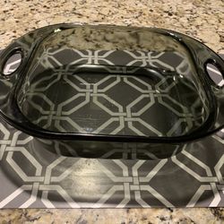 New Anchor Hocking Brand  Glass 8 By 8 Inches Square Baking Dish W/ Handles