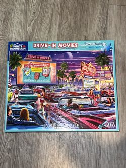 White Mountain Drive-In Movies 1000 Piece Puzzle