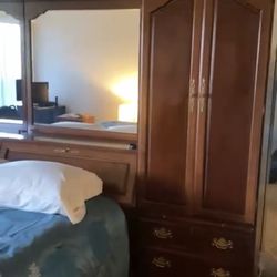 Bedroom Headboard Dresser Set