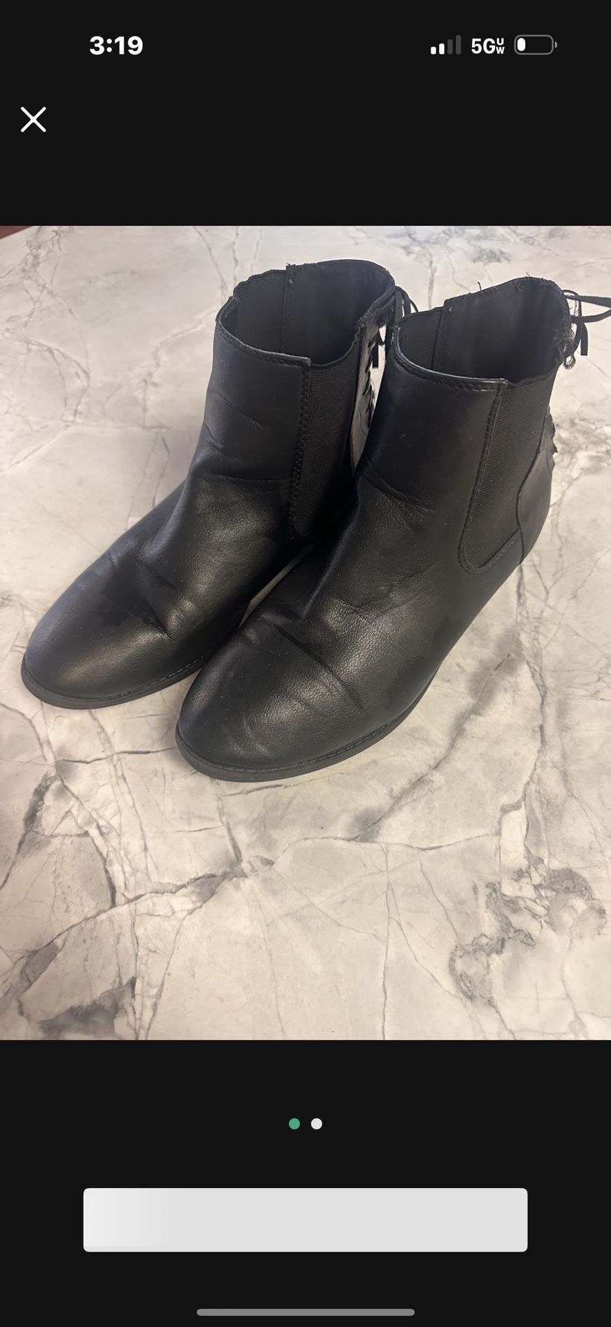 Black Booties Women Size 9.5/10