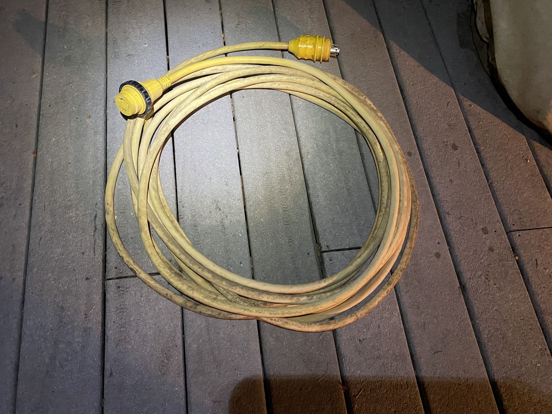 50’ Foot Twist Lock 10/3 30amp 120V RV Motorhome Boat Shore Extension Cord