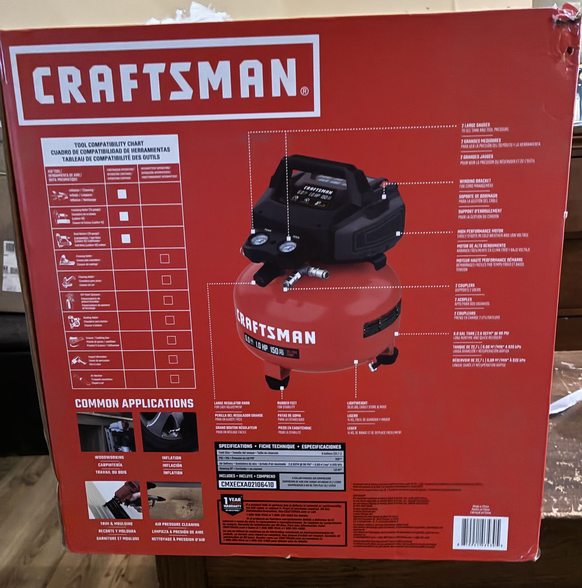 Craftsman 6.0 Gallon Air Compressor