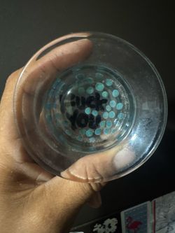 F U ashtray heady glass boro