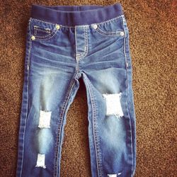 2T custom distressed denim