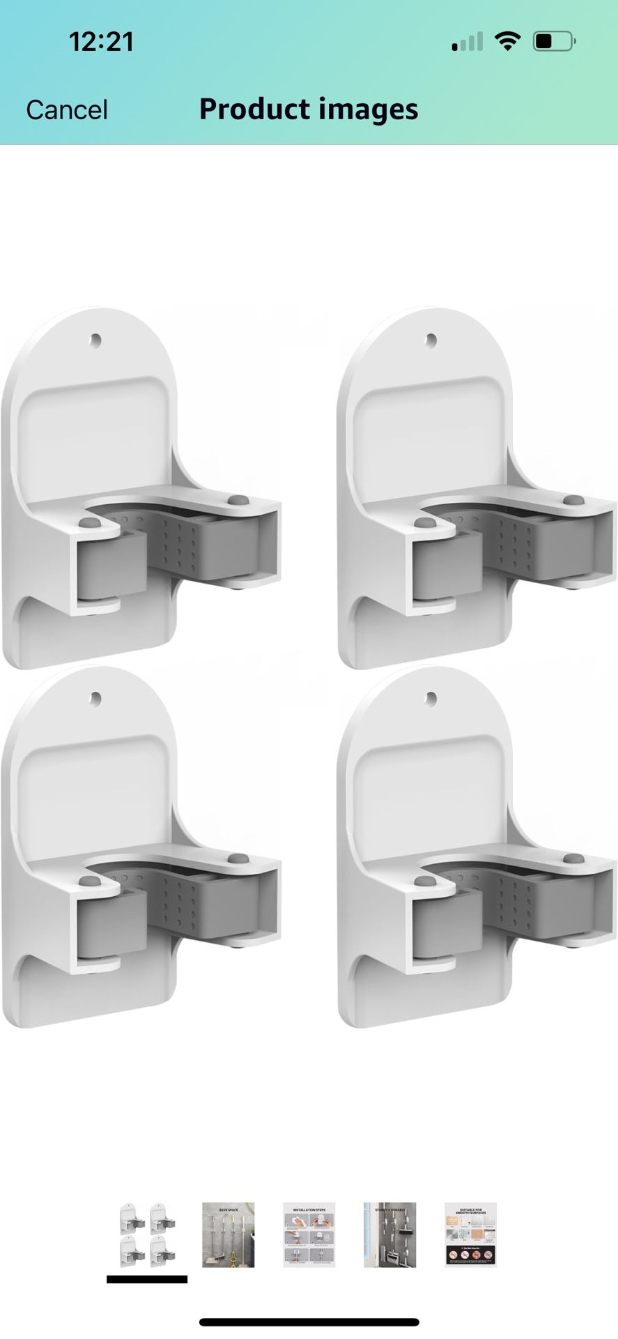 Broom Holder, McoMce Sturdy Broom Holder Wall Mount - 6 PCs 