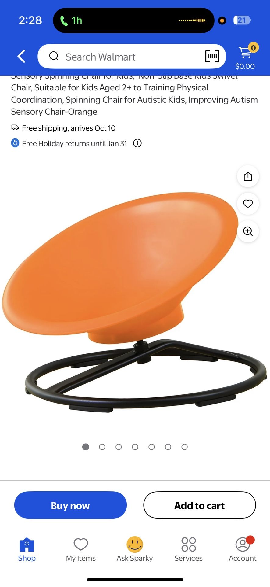 Sensory Spinning Chair 