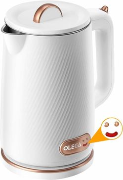 OLEGA Electric Kettle 1.8L – 1500W Fast Boil, Stainless Steel Interior, Auto Shut-Off