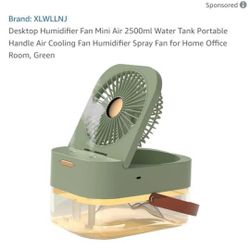 Desk Top Humidifier Mini Fan