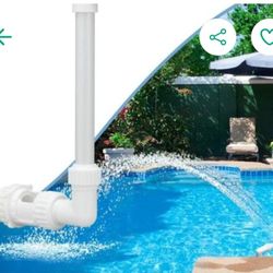 Swimming Pool Waterfall Fountain In-Ground Above Ground Pool Water Feature Spray