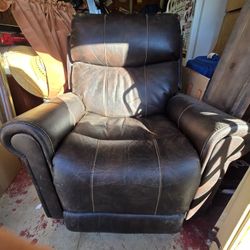 Mechanical Leather Recliner 
