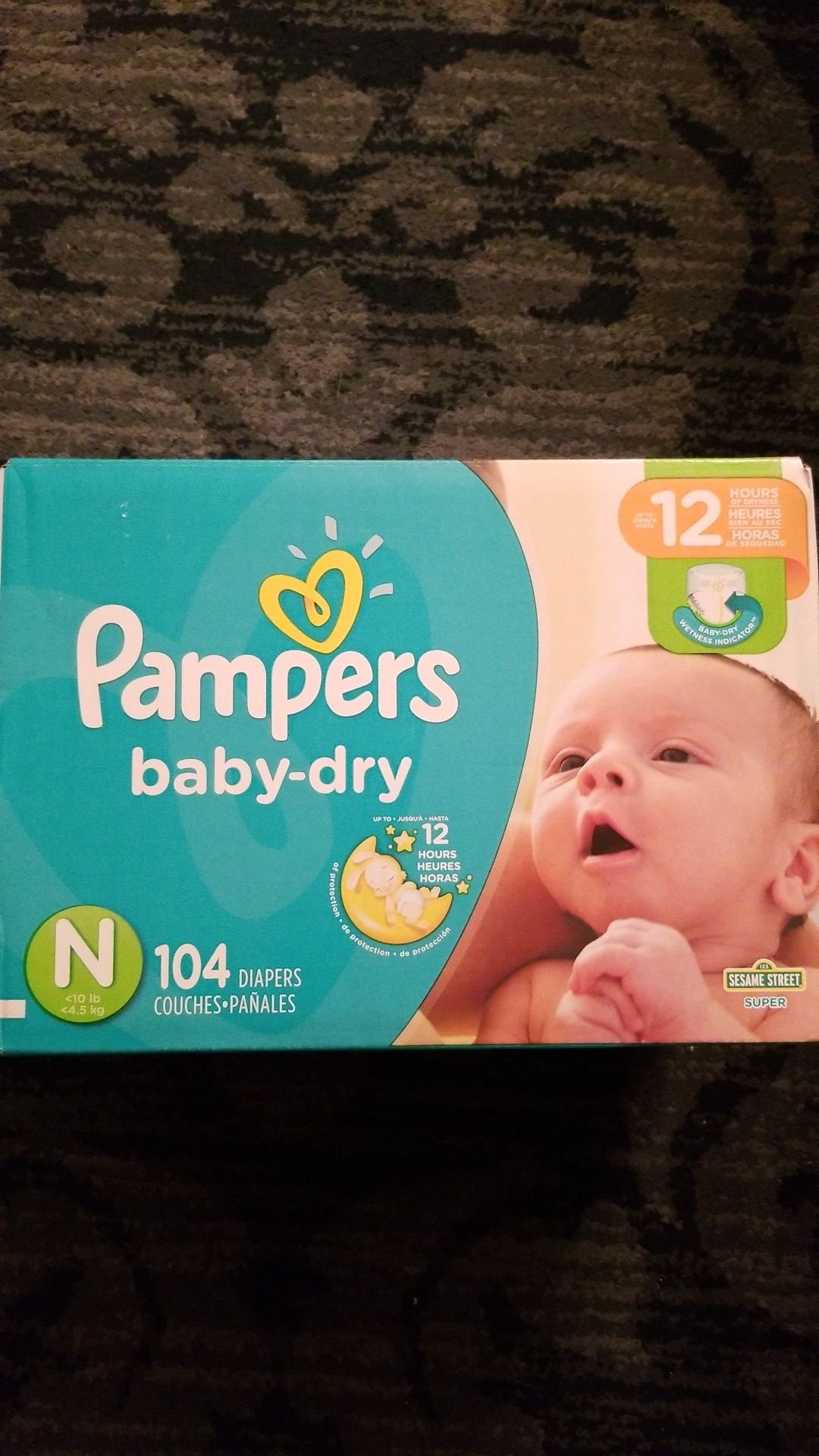 Pampers baby dry newborn 104 count