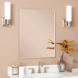 New Signature Hardware Kardon 24"x 30" Transitional Rectangular Framed Bathroom Wall Mirror