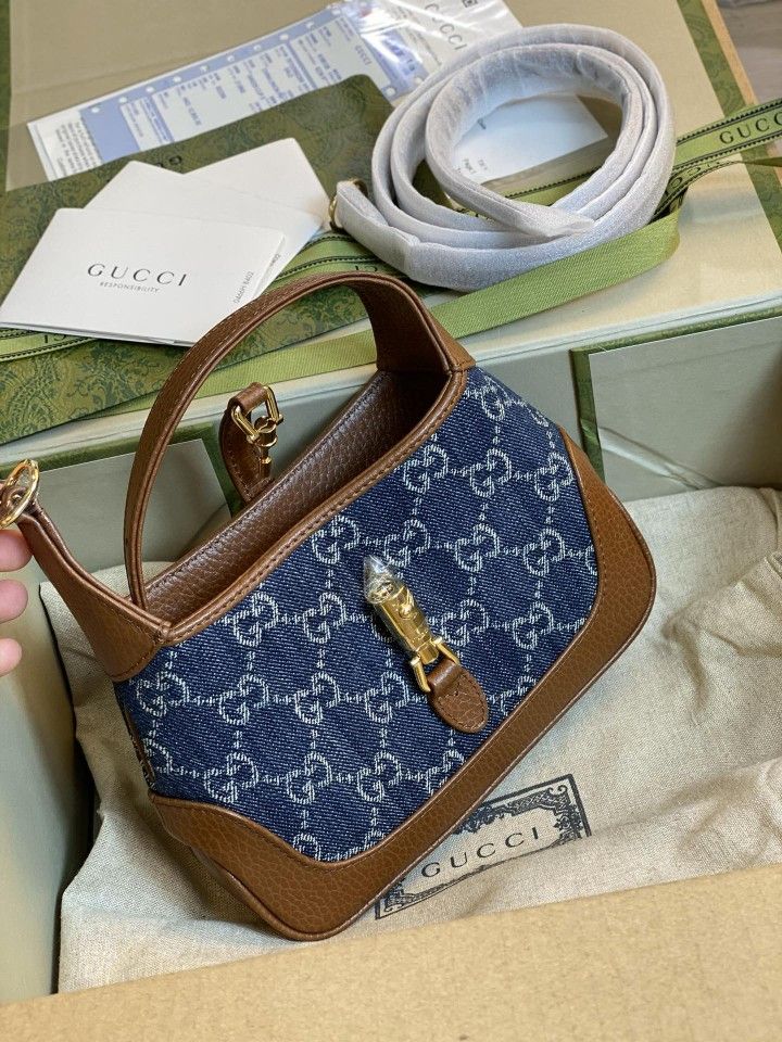 Gucci Satchel Denim Cow Collection (New)