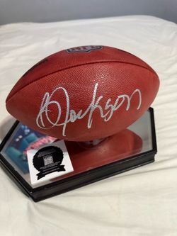 Autographed Bo Jackson NFL Football