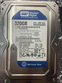 Western Digital Caviar Blue WD3200AAKS 320  GBSATA 16MB Cache Desktop Hard Drive