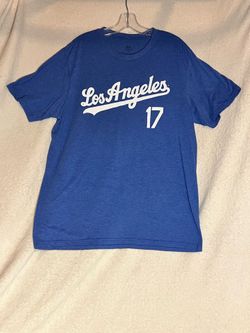 Los Angeles Dodgers Shirt Mens MLB Baseball Shohei Ohtani 17 Majestic Tee XL