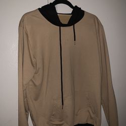 H&M Hoodie Brown Tan And Black XL Sweater