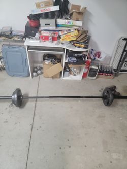 Olympic Barbell With Weights