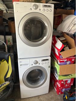 Lg stackable washer and gas dryer