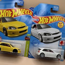 Hotwheels Honda Civic Lot