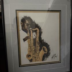 Donald Harrison Jr Signed Art Work