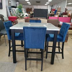 New 5pc Counter Height Dining Set 