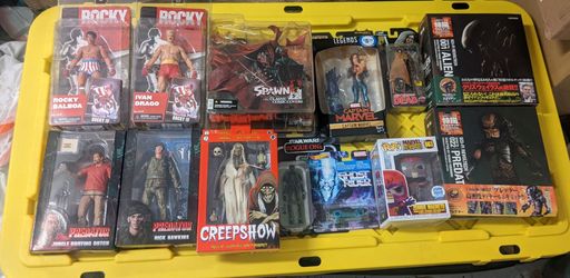 Action figures Predator Marvel Rocky Spawn Neca McFarlane Kaiyodo Revoltech Alien Walking Dead Star Wars New