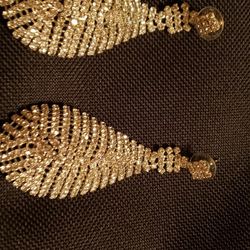 Rhinestone Waterdrop Earrings, New Withouta Box