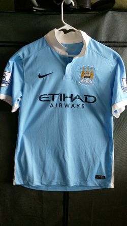 Manchester City Soccer Jersey Nike Size L