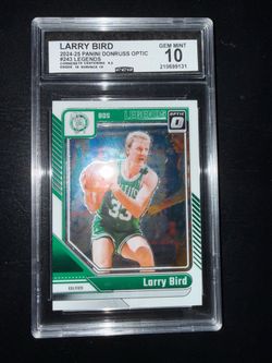Larry Bird 2024-25 Optic #243. CCG 10 $15