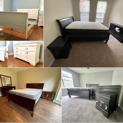 QUEEN BEDROOM SETS $645 / KING $745 ..PRICE INCLUDES DELIVERY / YOU DON’T PAY UNTIL WE DELIVER!!!!!  Bedroom set includes bed frame, dresser, mirror a